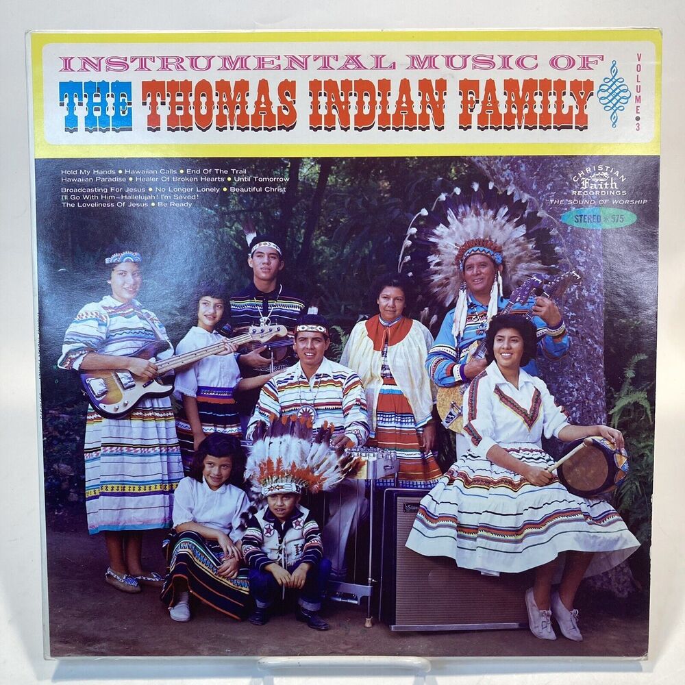 Instrumental Music of The Thomas Indian Family LP Vol 3 Native American Gospel